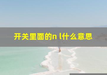 开关里面的n l什么意思